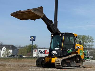 2020 JCB 3TS-8T TELESKID Crawler Track Loader Cab High Flow Aux Hyd A/C bidadoo