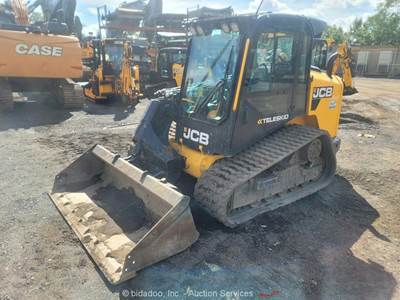2023 JCB 3TS-8T Teleskid Compact Track Loader Crawler Cab High Flow Aux bidadoo