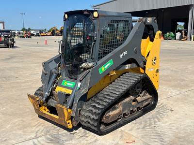 2019 John Deere 317 G Skid Steer Track Loader Cab Crawler Hyd A/C bidadoo