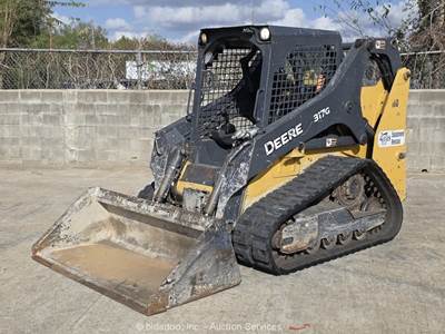 2019 John Deere 317G Skid Steer Track Loader Crawler Diesel Aux Hyd. bidadoo