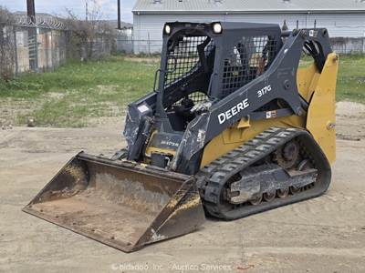 2019 John Deere 317G Skid Steer Track Loader Crawler Bucket Aux Hyd bidadoo