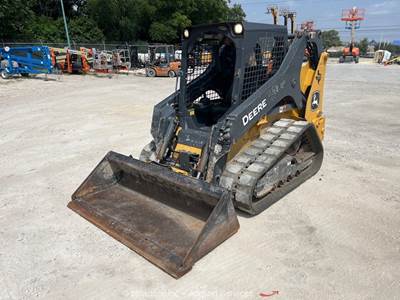 2020 John Deere 317G Skid Steer Track Loader Crawler Aux Hyd Q/C Bucket bidadoo