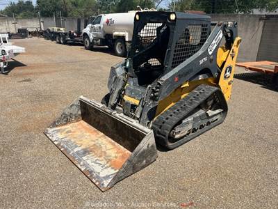 2020 John Deere 317G Skid Steer Track Loader Crawler Aux Hyd Bucket bidadoo