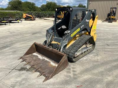 2019 John Deere 317G Skid Steer Track Loader Crawler Bucket Aux Hyd bidadoo