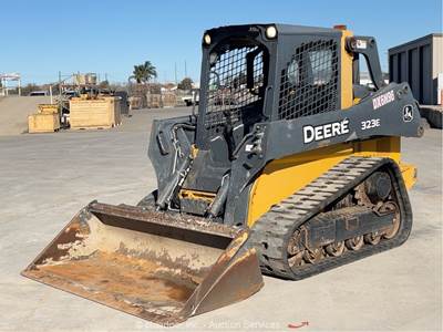 2016 John Deere 323E Skid Steer Track Loader Crawler Aux Hyd Q/C Bucket bidadoo