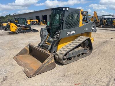 2020 John Deere 325G Skid Steer Track Loader Cab Crawler Aux Hyd A/C bidadoo