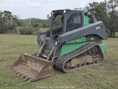 2016 John Deere 331G Compact Skid Steer Track Loader Crawler Bucket Aux bidadoo