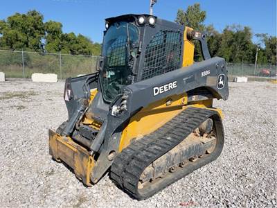 2022 John Deere 333G Skid Steer Track Loader A/C Cab Crawler Aux Hyd bidadoo