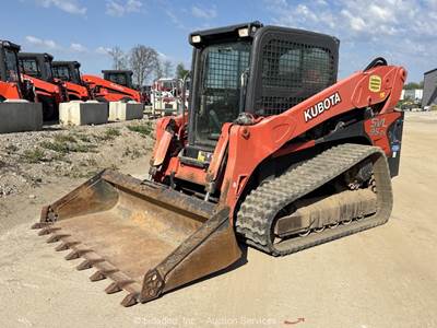 2020 Kubota SVL95-2S Skid Steer Track Loader Crawler Aux Hyd A/C Cab Q/C bidadoo
