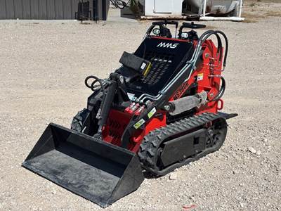 2025 MMS MS380R Ride-On Skid Steer Track Loader Crawler Bucket Aux Hyd bidadoo