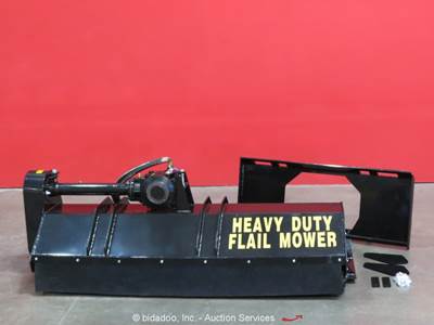 2025 Mower King 64" Flail Mower Hydraulic Skid Steer Attachment bidadoo -New