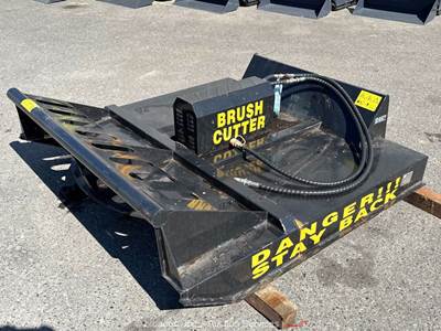 2023 Mower King SSRC AGT Hydraulic 72" Brush Mower Skid Steer Attachment bidadoo