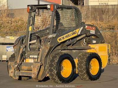 2016 New Holland L220 Skid Steer Wheel Loader Auxiliary Hydraulic bidadoo