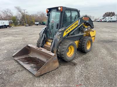 2017 New Holland L228 Skid Steer Wheel Loader AC Cab Aux Hydraulic bidadoo