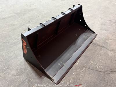 Pabreak 56" General Purpose Flat Dirt Bucket Skid Steer Attachment bidadoo -New