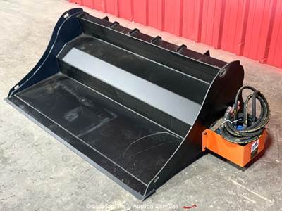 Pabreak 68" Power Rake Bucket Hydraulic Skid Steer Attachment bidadoo -New