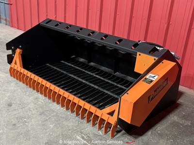 Pabreak 70" Rock Picker Bucket Hydraulic Skid Steer Attachment bidadoo -New