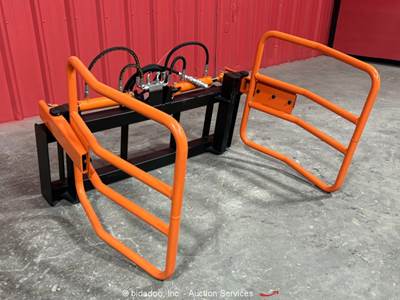 Pabreak Hay Bale Grapple Hugger Hydraulic Skid Steer Attachment bidadoo -New