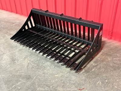 2026 Pabreak RB110 62" Skeleton Rock Bucket Skid Steer Loader bidadoo -New