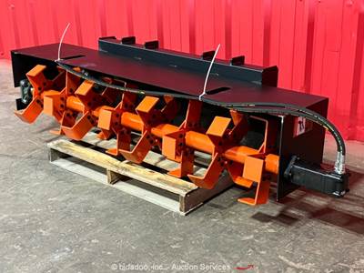 Pabreak TL-260 70'' Rotary Tiller Hydraulic Skid Steer Attachment bidadoo -New