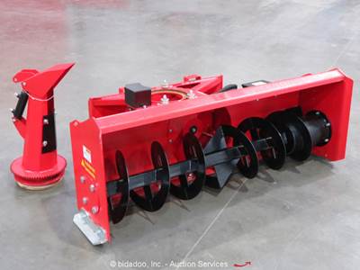 Raytree RHSB72 72" Snow Blower Thrower Hyd Skid Steer Attachment bidadoo -New
