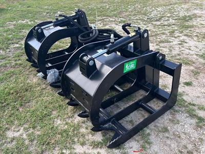Raytree RMBG72 72" Brush Root Grapple Hyd Skid Steer Attachment bidadoo -New