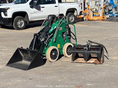 2022 Sherpa 100ECO Electric Stand On Skid Steer Wheel Loader Aux Grapple bidadoo