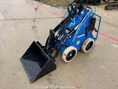 2023 Sherpa Cratos 100ECO Electric Mini Skid Steer Wheel Loader Bucket bidadoo