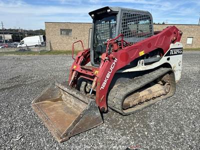 2016 Takeuchi TL12V-2 Skid Steer Track Loader Cab Crawler Bucket Hyd Q/C bidadoo