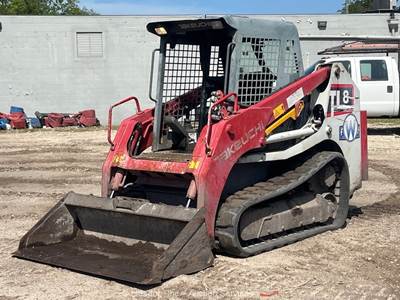 2017 Takeuchi TL8 Compact Skid Steer Track Loader Crawler Aux Hyd Bucket bidadoo