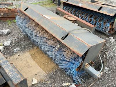 2017 68" Heavy Duty Skid Steer Sweeper Brush Broom Attachment bidadoo