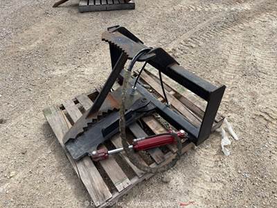 Hydraulic Skid Steer Tree Grabber Shear Grapple Attachment bidadoo