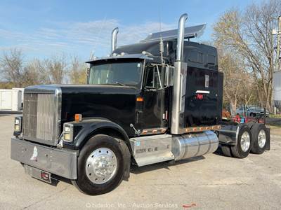 International 9300 T/A Sleeper Semi Truck Tractor Pre Emission CAT 3406 bidadoo