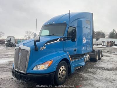 2023 Kenworth T680 T/A High Roof Sleeper Truck Tractor Paccar MX-13 A/T bidadoo