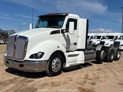 2018 Kenworth T680 Tri/A Semi Truck 5th Wheel Tractor Cummins X15 M/T bidadoo
