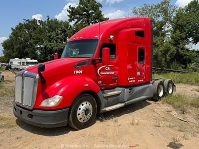 2019 Kenworth T680 T/A High Roof Sleeper Truck Tractor Cummins X15 A/T bidadoo