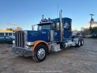 2017 Peterbilt 389 T/A Mid Roof Sleeper Semi Truck Tractor Cummins M/T bidadoo
