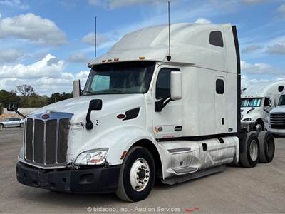 2019 Peterbilt 579 T/A Sleeper Semi Truck Tractor A/T Cummins X15 450 HP bidadoo