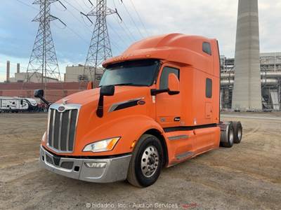 2023 Peterbilt 579 T/A High Roof Sleeper Semi Truck Tractor Paccar A/T bidadoo