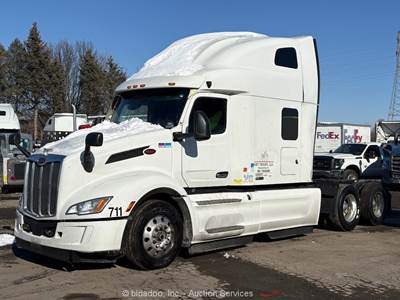 2023 Peterbilt 579 T/A High Roof Sleeper Truck Tractor Paccar MX13 A/T bidadoo
