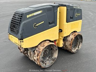 2016 Bomag BMP 8500 34" Vibratory Double Drum Trench Roller Compactor bidadoo