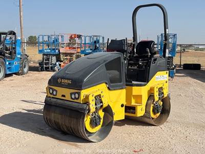 2019 Bomag BW120 SL-5 47" Double Drum Vibratory Ride On Roller Compactor bidadoo