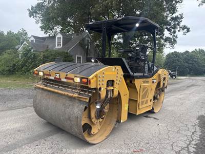 2019 Caterpillar CB13 79" Smooth Double Drum Vibratory Ride On Roller bidadoo