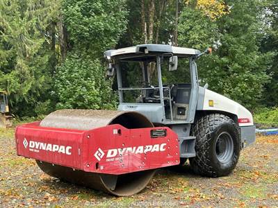 2019 Dynapac CA2500D Smooth Single Drum Vibratory Ride On Roller Cummins bidadoo