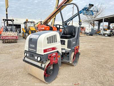 2023 Dynapac CC950 35" Double Drum Vibratory Ride On Roller Compactor bidadoo