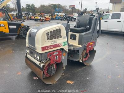2023 Dynapac CC950 Smooth Double Drum Vibratory Ride On Roller Compactor bidadoo
