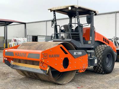 2023 Hamm HC 100i 84" Smooth Single Drum Ride On Roller Compactor Deere bidadoo