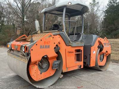 2011 Hamm HD+ 120 78" Double Drum Vibratory Ride On Roller Compactor bidadoo