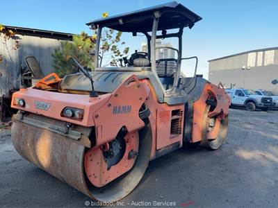 2010 Hamm HD+120VV-HV 78" Double Drum Vibratory Ride On Roller Compactor bidadoo