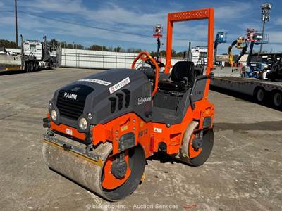 2022 Hamm HD12VV 48" Double Drum Vibratory Ride On Roller Compactor bidadoo